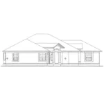 Ranch House Plan Left Elevation - 144D-0006 - Shop House Plans and More