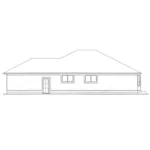 Ranch House Plan Rear Elevation - 144D-0006 - Shop House Plans and More