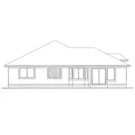 Ranch House Plan Right Elevation - 144D-0006 - Shop House Plans and More