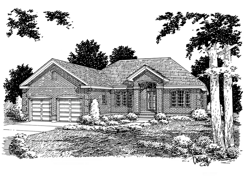 Traditional House Plan Front Image of House - 144D-0007 - Shop House Plans and More
