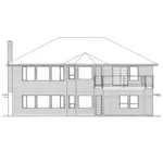 Traditional House Plan Rear Elevation - 144D-0007 - Shop House Plans and More