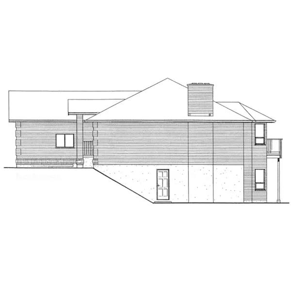 Traditional House Plan Right Elevation - 144D-0007 - Shop House Plans and More