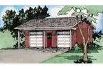 Rustic House Plan Front of Home - Andres 2-Car Garage 144D-0012 | House Plans and More