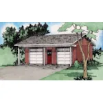 Rustic House Plan Front of House 144D-0012