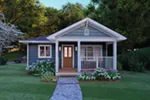 Craftsman House Plan Front Night Photo 01 - Hidden Cottage Craftsman Home 144D-0013 - Search House Plans and More