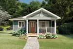 Arts & Crafts House Plan Front of Home - Hidden Cottage Craftsman Home 144D-0013 - Search House Plans and More