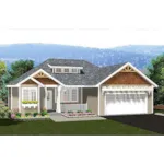 Bungalow House Plan Front of House 144D-0014