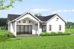 Ranch House Plan Front of House 144D-0017