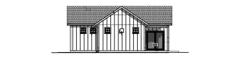 Modern Farmhouse Plan Left Elevation - Bixby Lane Modern Farmhouse 144D-0017 - Search House Plans and More