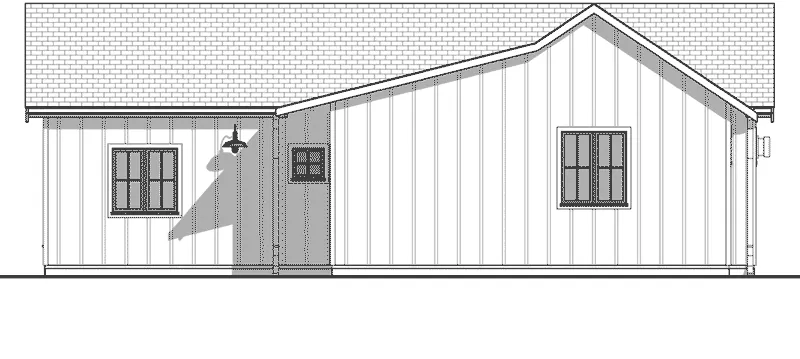 Waterfront House Plan Rear Elevation - Bixby Lane Modern Farmhouse 144D-0017 - Search House Plans and More