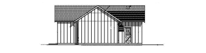 Modern Farmhouse Plan Right Elevation - Bixby Lane Modern Farmhouse 144D-0017 - Search House Plans and More