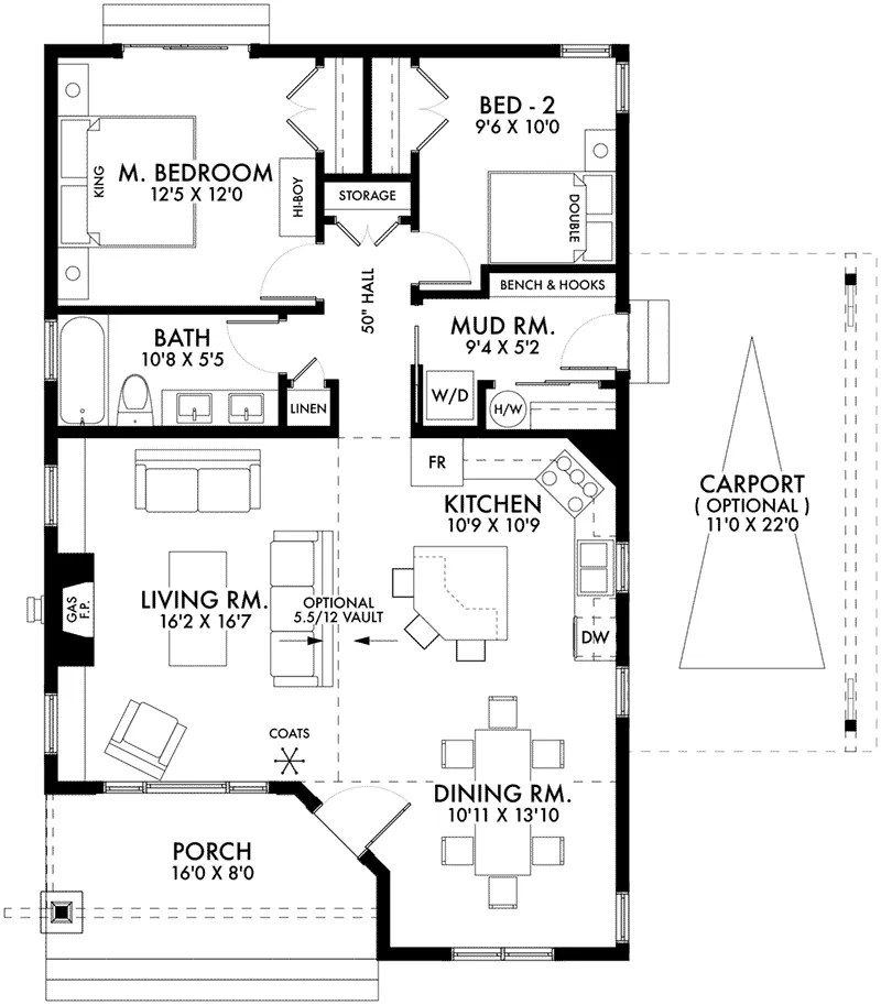 Southern House Plan First Floor - 144D-0019 - Shop House Plans and More