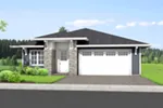 Traditional House Plan Front of House 144D-0020