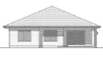 Craftsman House Plan Rear Elevation - 144D-0021 - Shop House Plans and More