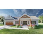 Farmhouse Plan Front of House 144D-0023