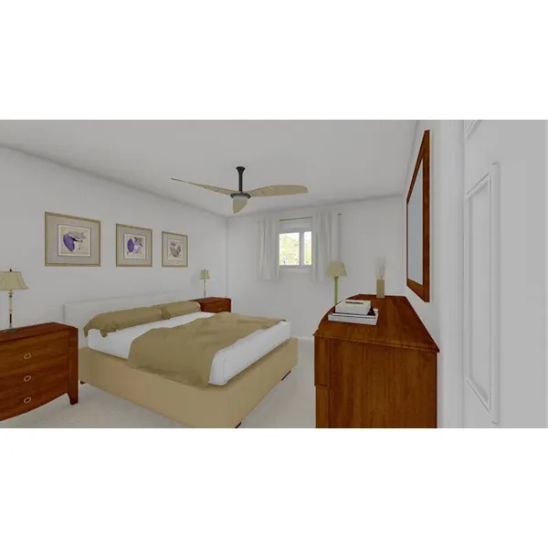 European House Plan Bedroom Photo 03 - Good Harbor A-Frame Home 144D-0040 | House Plans and More