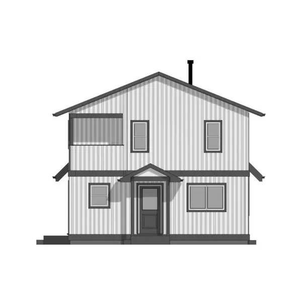 European House Plan Rear Elevation - Good Harbor A-Frame Home 144D-0040 | House Plans and More