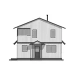 European House Plan Rear Elevation - Good Harbor A-Frame Home 144D-0040 | House Plans and More