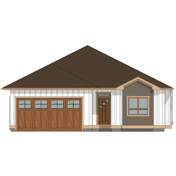 Ranch House Plan Front Elevation - Cormac Ranch Home 144D-0061 | House Plans and More