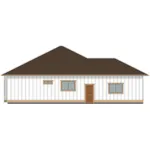 Ranch House Plan Left Elevation - Cormac Ranch Home 144D-0061 | House Plans and More