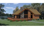 Cabin & Cottage House Plan Front of House 145D-0001