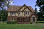 Tudor House Plan Front of House 145D-0006