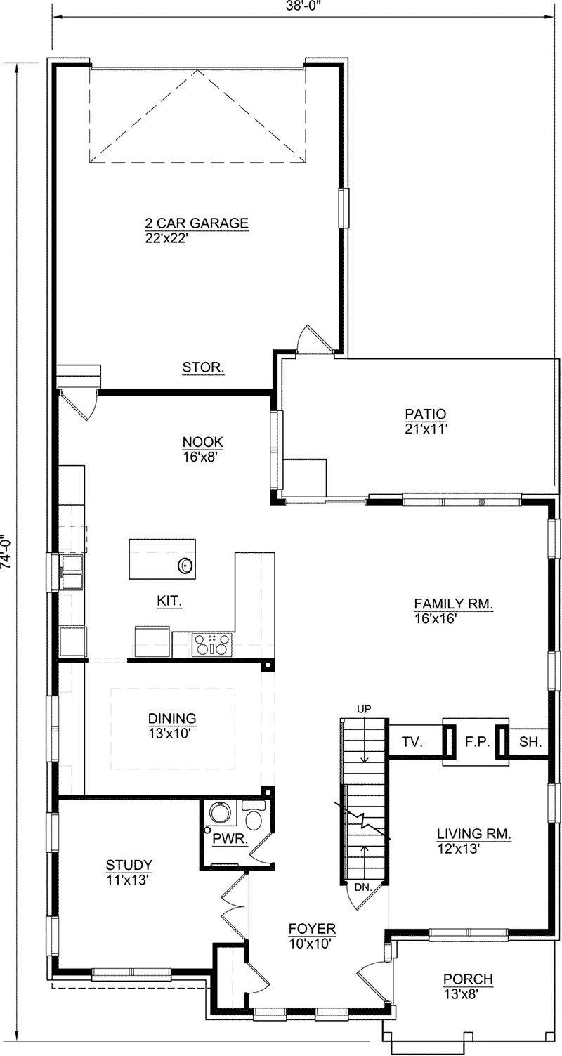 European House Plan First Floor - 145D-0007 - Shop House Plans and More
