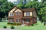 European House Plan Front of House 145D-0007