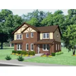 Tudor House Plan Front of House 145D-0007