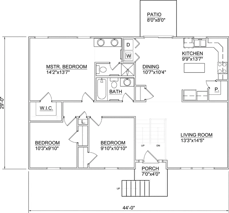 Traditional House Plan Second Floor - 145D-0008 - Shop House Plans and More