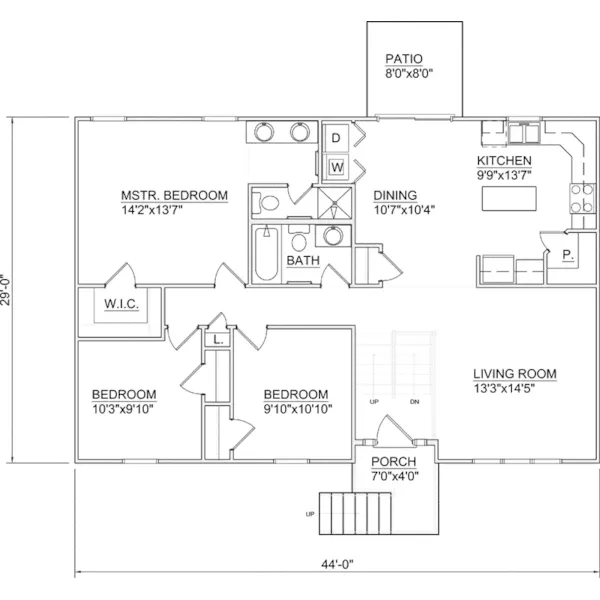 Traditional House Plan Second Floor - 145D-0008 - Shop House Plans and More