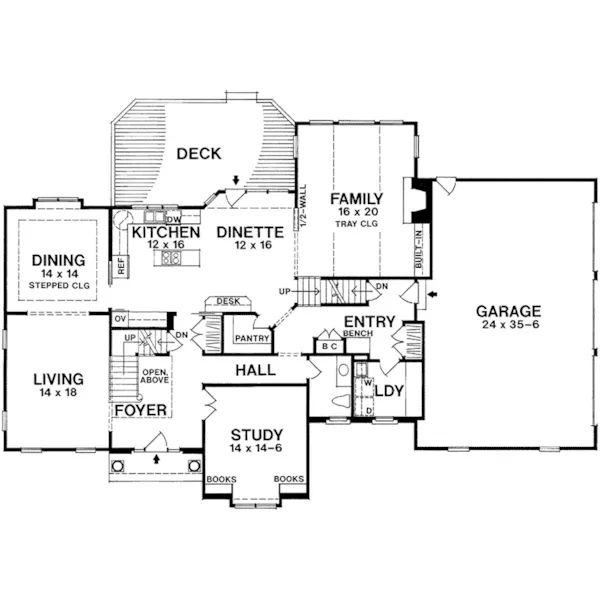 Traditional House Plan First Floor - Francis Place Luxury Home 146D-0001 - Search House Plans and More