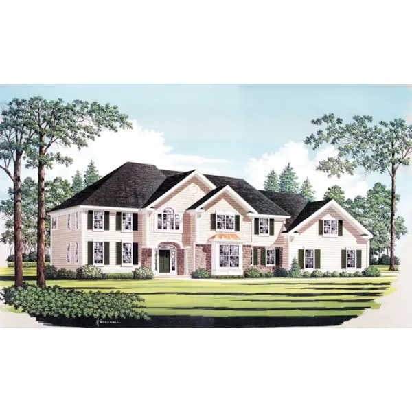 Traditional House Plan Front of Home - Francis Place Luxury Home 146D-0001 - Search House Plans and More