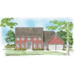 Traditional House Plan Front of House 146D-0002