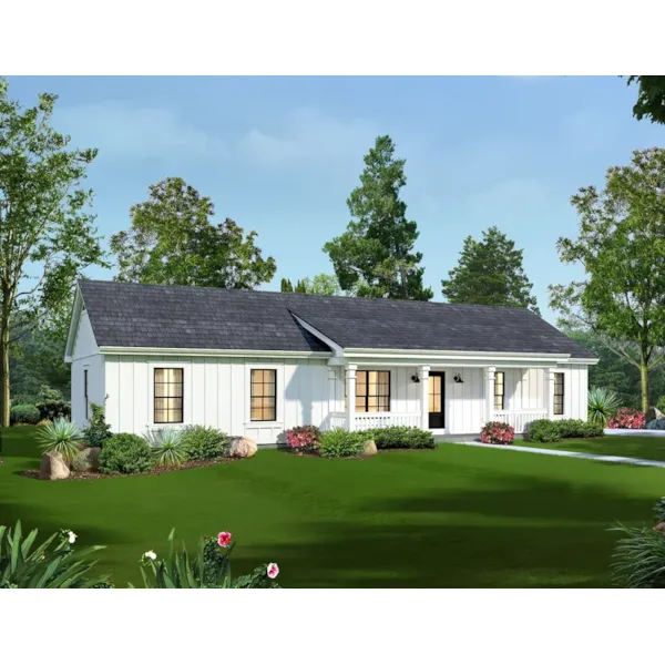 Ranch House Plan Front of Home - 147D-0011 | House Plans and More