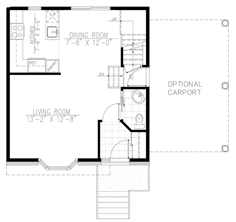 Traditional House Plan First Floor - 148D-0001 - Shop House Plans and More