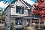 Traditional House Plan Front of House 148D-0001