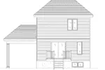 Traditional House Plan Rear Elevation - 148D-0001 - Shop House Plans and More