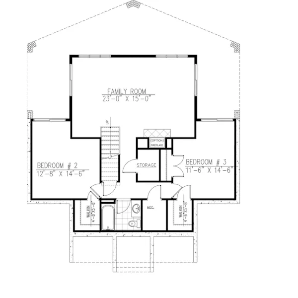 Vacation House Plan Second Floor - Indian Lake Vacation Home 148D-0002 - Shop House Plans and More