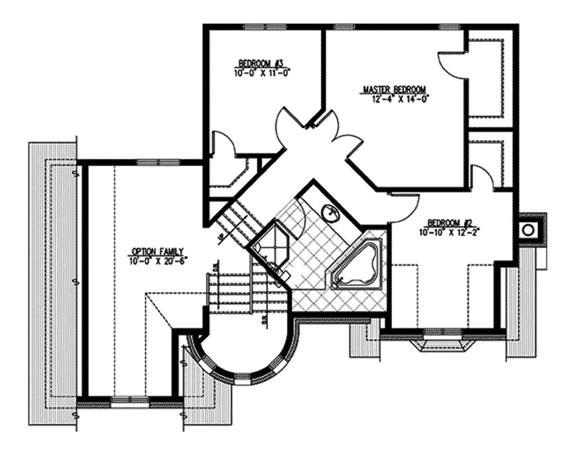 Country French House Plan Second Floor - 148D-0003 - Shop House Plans and More