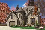 Country French House Plan Front Image - 148D-0003 - Shop House Plans and More