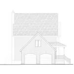 Neoclassical House Plan Left Elevation - Lohman Narrow Lot Home 148D-0004 - Shop House Plans and More