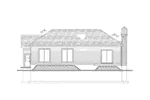 Bungalow House Plan Rear Elevation - 148D-0005 - Shop House Plans and More