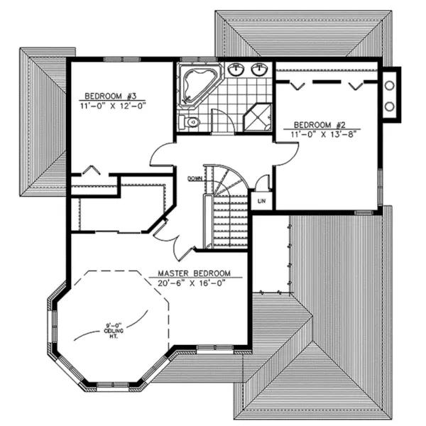 Cabin & Cottage House Plan Second Floor - Mt. Joy Traditional Home 148D-0006 - Shop House Plans and More