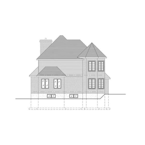 Cabin & Cottage House Plan Left Elevation - Mt. Joy Traditional Home 148D-0006 - Shop House Plans and More