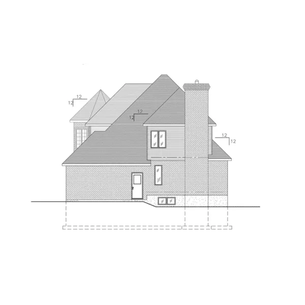 Cabin & Cottage House Plan Right Elevation - Mt. Joy Traditional Home 148D-0006 - Shop House Plans and More