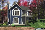 Bungalow House Plan Front of House 148D-0008