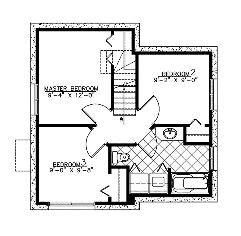 Bungalow House Plan Lower Level Floor - 148D-0008 - Shop House Plans and More