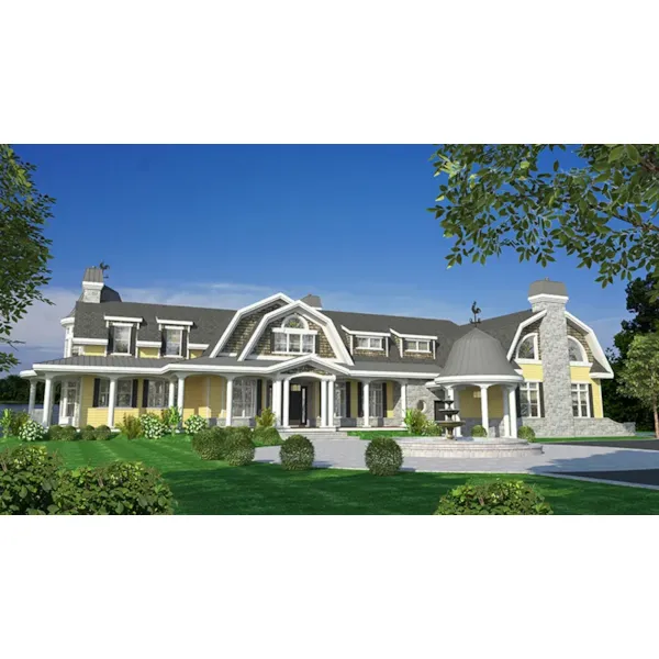 Cabin & Cottage House Plan Front of Home - Hamptons Lane Luxury Home 148D-0010 - Shop House Plans and More