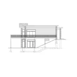 Modern House Plan Left Elevation - Piper Creek Modern Home 148D-0011 - Shop House Plans and More